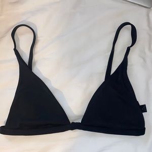 Pacsun Ribbed Black Bikini Top